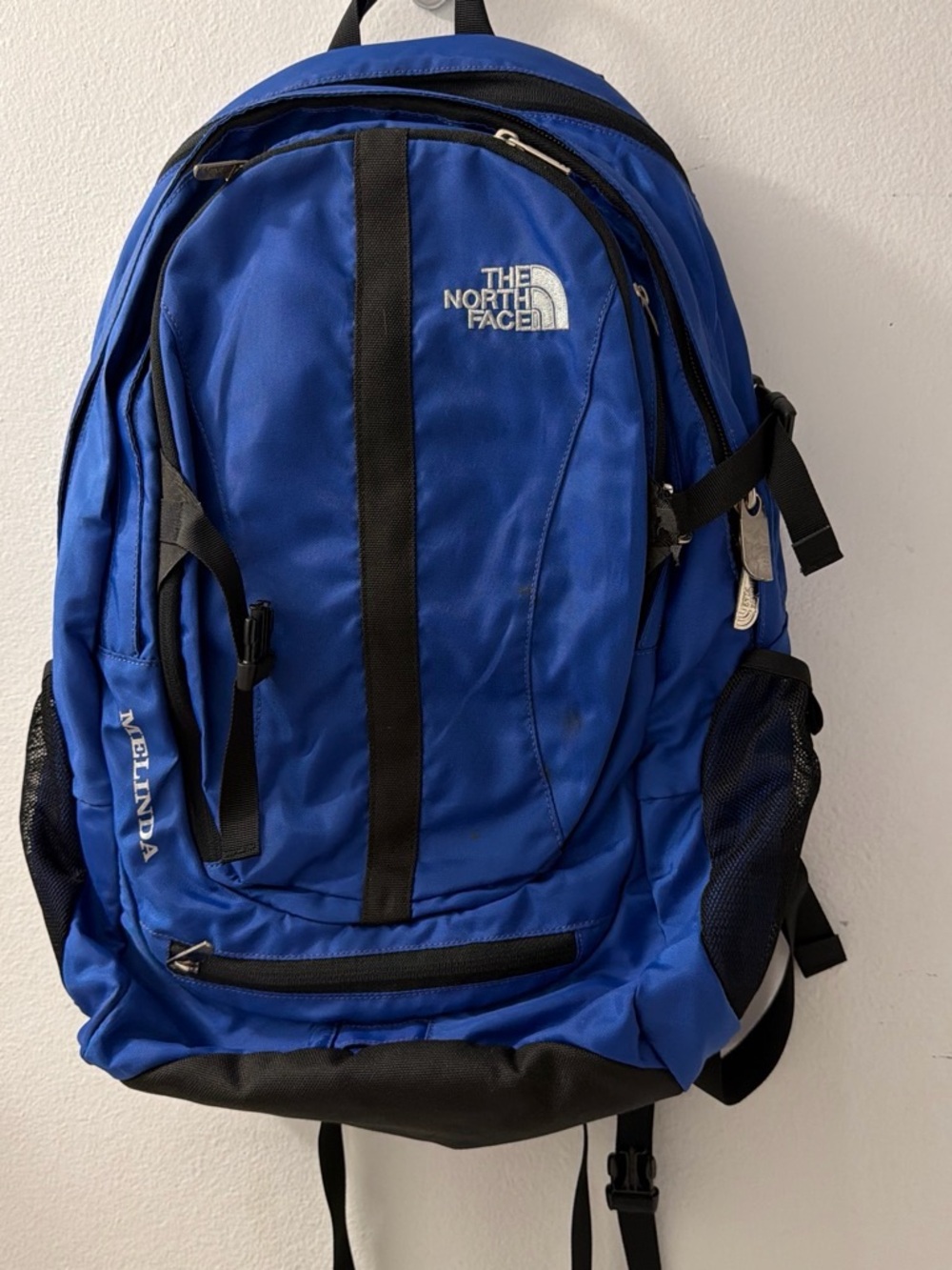 The North Face Melinda Royal Blue and Black Backpack